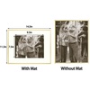 image:imageGolden State Art 11x14 8x10 Aluminum Picture Frames 7Piece Set with Mats  Wall Mountable Real Glass Gold Gallery Style for Home Office