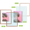 image:imageGolden State Art 11x14 Floating Picture Frame Aluminum Tempered Clear Glass Displays Any Size Photo Up to 11 x 14 for Home or Gallery Decoration Gold 6 PackRose Gold