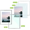 image:imageGolden State Art 11x14 Floating Picture Frame Aluminum Tempered Clear Glass Displays Any Size Photo Up to 11 x 14 for Home or Gallery Decoration Gold 6 PackSilver