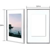 image:imageGolden State Art 11x14 Floating Picture Frame Aluminum Tempered Clear Glass Displays Any Size Photo Up to 11 x 14 for Home or Gallery Decoration Gold 6 PackSilver