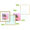 image:imageGolden State Art 11x14 Floating Picture Frame Aluminum Tempered Clear Glass Displays Any Size Photo Up to 11 x 14 for Home or Gallery Decoration Gold 6 PackGold