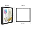 image:imageGolden State Art 11x14 Floating Picture Frame Aluminum Tempered Clear Glass Displays Any Size Photo Up to 11 x 14 for Home or Gallery Decoration Gold 6 PackBlack