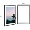 image:imageGolden State Art 11x14 Floating Picture Frame Aluminum Tempered Clear Glass Displays Any Size Photo Up to 11 x 14 for Home or Gallery Decoration Gold 6 PackBlack