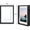 image:imageGolden State Art 11x14 Floating Picture Frame Aluminum Tempered Clear Glass Displays Any Size Photo Up to 11 x 14 for Home or Gallery Decoration Gold 6 PackBlack