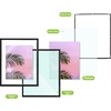 image:imageGolden State Art 11x14 Floating Picture Frame Aluminum Tempered Clear Glass Displays Any Size Photo Up to 11 x 14 for Home or Gallery Decoration Gold 6 PackBlack