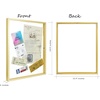 image:imageGolden State Art 11x14 Floating Picture Frame Aluminum Tempered Clear Glass Displays Any Size Photo Up to 11 x 14 for Home or Gallery Decoration Gold 6 PackGold