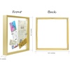 image:imageGolden State Art 11x14 Floating Picture Frame Aluminum Tempered Clear Glass Displays Any Size Photo Up to 11 x 14 for Home or Gallery Decoration Gold 6 PackGold
