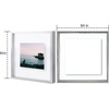 image:imageGolden State Art 11x14 Floating Picture Frame Aluminum Tempered Clear Glass Displays Any Size Photo Up to 11 x 14 for Home or Gallery Decoration Gold 6 PackSilver
