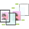 image:imageGolden State Art 11x14 Floating Picture Frame Aluminum Tempered Clear Glass Displays Any Size Photo Up to 11 x 14 for Home or Gallery Decoration Gold 6 PackBlack