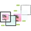 image:imageGolden State Art 11x14 Floating Picture Frame Aluminum Tempered Clear Glass Displays Any Size Photo Up to 11 x 14 for Home or Gallery Decoration Gold 6 PackBlack