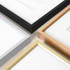 image:imageGolden State Art 11x14 Gold Picture Frame Displays Photo 8x10 with Mat or 11 x 14 Without Mat for Wall Mounting Classic Satin Aluminum Frames with Real Glass Pack of 1Black