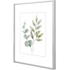 image:imageGolden State Art 11x14 Gold Picture Frame Displays Photo 8x10 with Mat or 11 x 14 Without Mat for Wall Mounting Classic Satin Aluminum Frames with Real Glass Pack of 1Silver