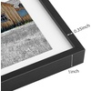 image:imageGolden State Art 11x14 Gold Picture Frame Displays Photo 8x10 with Mat or 11 x 14 Without Mat for Wall Mounting Classic Satin Aluminum Frames with Real Glass Pack of 1Black