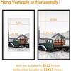 image:imageGolden State Art 11x14 Gold Picture Frame Displays Photo 8x10 with Mat or 11 x 14 Without Mat for Wall Mounting Classic Satin Aluminum Frames with Real Glass Pack of 1Black