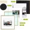 image:imageGolden State Art 11x14 Gold Picture Frame Displays Photo 8x10 with Mat or 11 x 14 Without Mat for Wall Mounting Classic Satin Aluminum Frames with Real Glass Pack of 1Gold