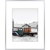 image:imageGolden State Art 11x14 Gold Picture Frame Displays Photo 8x10 with Mat or 11 x 14 Without Mat for Wall Mounting Classic Satin Aluminum Frames with Real Glass Pack of 1Silver