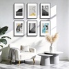 image:imageGolden State Art 11x14 Gold Picture Frame Displays Photo 8x10 with Mat or 11 x 14 Without Mat for Wall Mounting Classic Satin Aluminum Frames with Real Glass Pack of 1Black