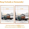 image:imageGolden State Art 11x14 Gold Picture Frame Displays Photo 8x10 with Mat or 11 x 14 Without Mat for Wall Mounting Classic Satin Aluminum Frames with Real Glass Pack of 1Rose Gold