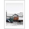 image:imageGolden State Art 11x14 Gold Picture Frame Displays Photo 8x10 with Mat or 11 x 14 Without Mat for Wall Mounting Classic Satin Aluminum Frames with Real Glass Pack of 1Silver