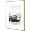 image:imageGolden State Art 11x14 Gold Picture Frame Displays Photo 8x10 with Mat or 11 x 14 Without Mat for Wall Mounting Classic Satin Aluminum Frames with Real Glass Pack of 1Gold