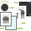 image:imageGolden State Art 11x14 Gold Picture Frame Displays Photo 8x10 with Mat or 11 x 14 Without Mat for Wall Mounting Classic Satin Aluminum Frames with Real Glass Pack of 1Black