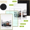 image:imageGolden State Art 11x14 Gold Picture Frame Displays Photo 8x10 with Mat or 11 x 14 Without Mat for Wall Mounting Classic Satin Aluminum Frames with Real Glass Pack of 1Gold