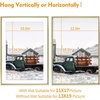 image:imageGolden State Art 11x14 Gold Picture Frame Displays Photo 8x10 with Mat or 11 x 14 Without Mat for Wall Mounting Classic Satin Aluminum Frames with Real Glass Pack of 1Gold