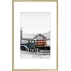 image:imageGolden State Art 11x14 Gold Picture Frame Displays Photo 8x10 with Mat or 11 x 14 Without Mat for Wall Mounting Classic Satin Aluminum Frames with Real Glass Pack of 1Gold