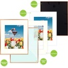 image:imageGolden State Art 11x14 Gold Picture Frame Displays Photo 8x10 with Mat or 11 x 14 Without Mat for Wall Mounting Classic Satin Aluminum Frames with Real Glass Pack of 1Rose Gold