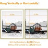 image:imageGolden State Art 11x14 Gold Picture Frame Displays Photo 8x10 with Mat or 11 x 14 Without Mat for Wall Mounting Classic Satin Aluminum Frames with Real Glass Pack of 1Gold
