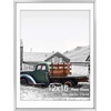 image:imageGolden State Art 11x14 Gold Picture Frame Displays Photo 8x10 with Mat or 11 x 14 Without Mat for Wall Mounting Classic Satin Aluminum Frames with Real Glass Pack of 1Silver