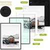 image:imageGolden State Art 11x14 Gold Picture Frame Displays Photo 8x10 with Mat or 11 x 14 Without Mat for Wall Mounting Classic Satin Aluminum Frames with Real Glass Pack of 1Black