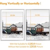 image:imageGolden State Art 11x14 Gold Picture Frame Displays Photo 8x10 with Mat or 11 x 14 Without Mat for Wall Mounting Classic Satin Aluminum Frames with Real Glass Pack of 1Silver