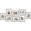 image:imageGolden State Art 11x14 Gold Picture Frame Displays Photo 8x10 with Mat or 11 x 14 Without Mat for Wall Mounting Classic Satin Aluminum Frames with Real Glass Pack of 1Black