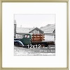 image:imageGolden State Art 11x14 Gold Picture Frame Displays Photo 8x10 with Mat or 11 x 14 Without Mat for Wall Mounting Classic Satin Aluminum Frames with Real Glass Pack of 1Gold