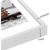 image:imageGolden State Art 11x14 Gold Picture Frame Displays Photo 8x10 with Mat or 11 x 14 Without Mat for Wall Mounting Classic Satin Aluminum Frames with Real Glass Pack of 1Silver