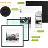 image:imageGolden State Art 11x14 Gold Picture Frame Displays Photo 8x10 with Mat or 11 x 14 Without Mat for Wall Mounting Classic Satin Aluminum Frames with Real Glass Pack of 1Black
