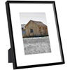 image:imageGolden State Art 11x14 Gold Picture Frame Displays Photo 8x10 with Mat or 11 x 14 Without Mat for Wall Mounting Classic Satin Aluminum Frames with Real Glass Pack of 1Black