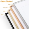 image:imageGolden State Art 11x14 Gold Picture Frame Displays Photo 8x10 with Mat or 11 x 14 Without Mat for Wall Mounting Classic Satin Aluminum Frames with Real Glass Pack of 1Black