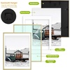 image:imageGolden State Art 11x14 Gold Picture Frame Displays Photo 8x10 with Mat or 11 x 14 Without Mat for Wall Mounting Classic Satin Aluminum Frames with Real Glass Pack of 1Gold