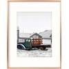 image:imageGolden State Art 11x14 Gold Picture Frame Displays Photo 8x10 with Mat or 11 x 14 Without Mat for Wall Mounting Classic Satin Aluminum Frames with Real Glass Pack of 1Rose Gold