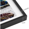 image:imageGolden State Art 11x14 Gold Picture Frame Displays Photo 8x10 with Mat or 11 x 14 Without Mat for Wall Mounting Classic Satin Aluminum Frames with Real Glass Pack of 1Black