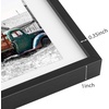 image:imageGolden State Art 11x14 Gold Picture Frame Displays Photo 8x10 with Mat or 11 x 14 Without Mat for Wall Mounting Classic Satin Aluminum Frames with Real Glass Pack of 1Black