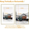 image:imageGolden State Art 11x14 Gold Picture Frame Displays Photo 8x10 with Mat or 11 x 14 Without Mat for Wall Mounting Classic Satin Aluminum Frames with Real Glass Pack of 1Gold