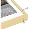 image:imageGolden State Art 11x14 Gold Picture Frame Displays Photo 8x10 with Mat or 11 x 14 Without Mat for Wall Mounting Classic Satin Aluminum Frames with Real Glass Pack of 1Gold