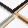 image:imageGolden State Art 11x14 Gold Picture Frame Displays Photo 8x10 with Mat or 11 x 14 Without Mat for Wall Mounting Classic Satin Aluminum Frames with Real Glass Pack of 1Gold