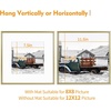image:imageGolden State Art 11x14 Gold Picture Frame Displays Photo 8x10 with Mat or 11 x 14 Without Mat for Wall Mounting Classic Satin Aluminum Frames with Real Glass Pack of 1Gold