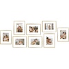 image:imageGolden State Art 11x14 Gold Picture Frame Displays Photo 8x10 with Mat or 11 x 14 Without Mat for Wall Mounting Classic Satin Aluminum Frames with Real Glass Pack of 1Gold