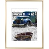 image:imageGolden State Art 11x14 Gold Picture Frame Displays Photo 8x10 with Mat or 11 x 14 Without Mat for Wall Mounting Classic Satin Aluminum Frames with Real Glass Pack of 1Gold