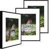 image:imageGolden State Art 11x14 Picture Frame 3 Pack  Aluminum Frames with 8x10 Removable Mats amp Real Glass Display 11x14 Posters or 8x10 Photos  Gold Gallery Wall Frames for Home Office DecorBlack